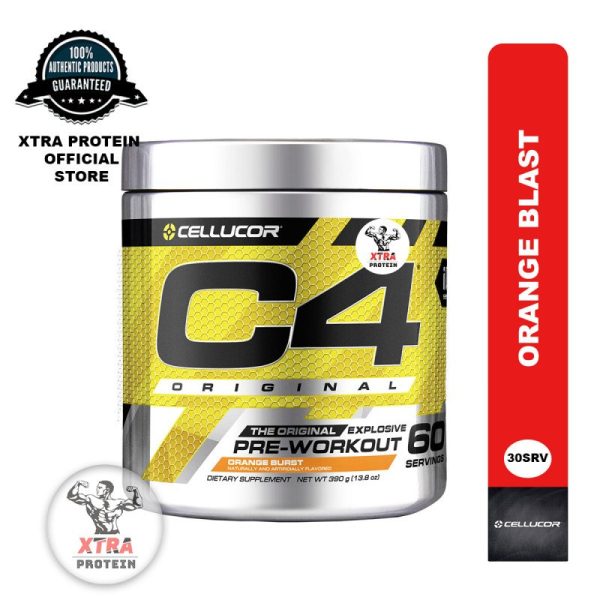 Cellucor C4 Pre Workout Original Explosive (30 Servings) Orange Burst