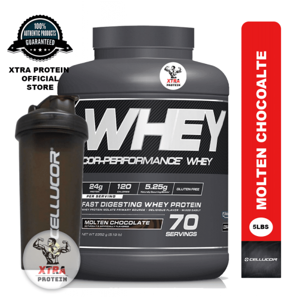 Cellucor Cor-Performance Whey + Free Shaker (5lbs) Molten Chocolate