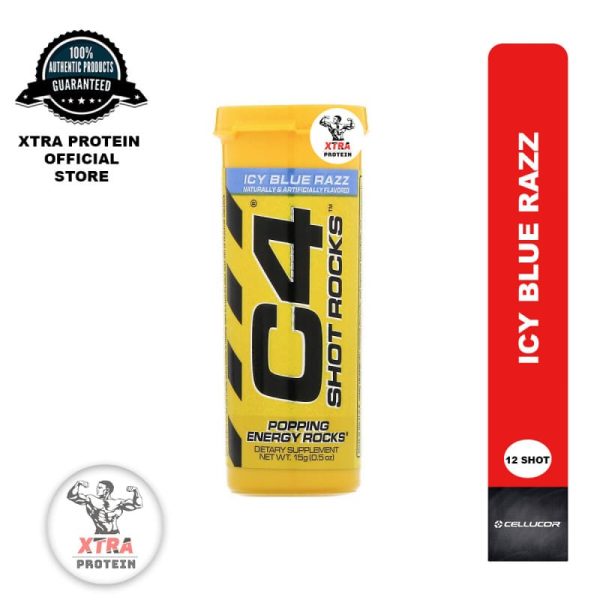 Cellucor C4 Shot Rocks (12 Shots) Icy Blue Razz