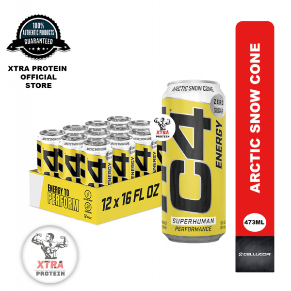 Cellucor C4 Sugar-Free Energy Arctic Snow Cone (473ml) 12 Pack