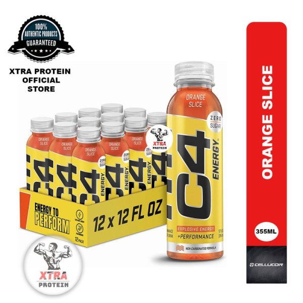 Cellucor C4 On The Go Energy Orange Slice (355ml) 12 Pack