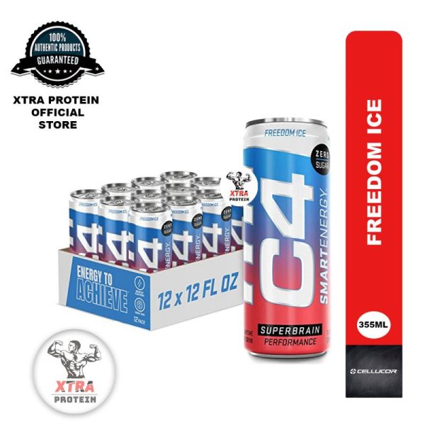 Cellucor C4 Sugar-Free Smart Energy Freedom Ice (355ml) 12 Pack