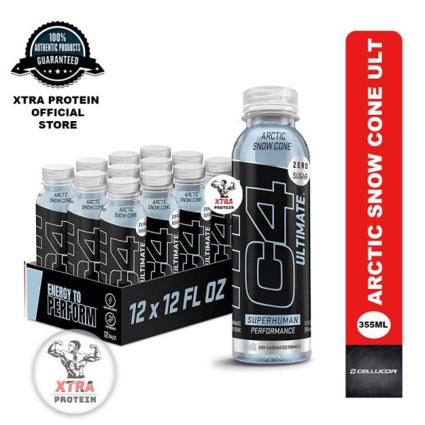 Cellucor C4 Sugar-Free Energy Ultimate Arctic Snow Cone (355ml) 12 Pack