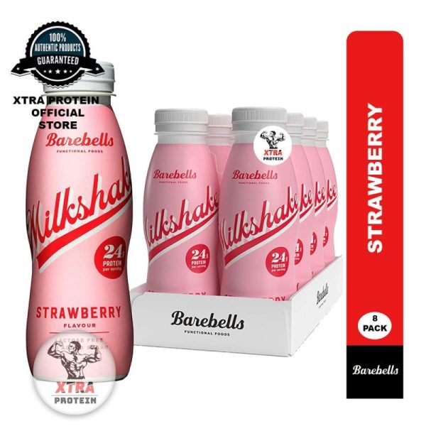 Barebells Protein Milkshake Strawberry (330ml) 8 Pack