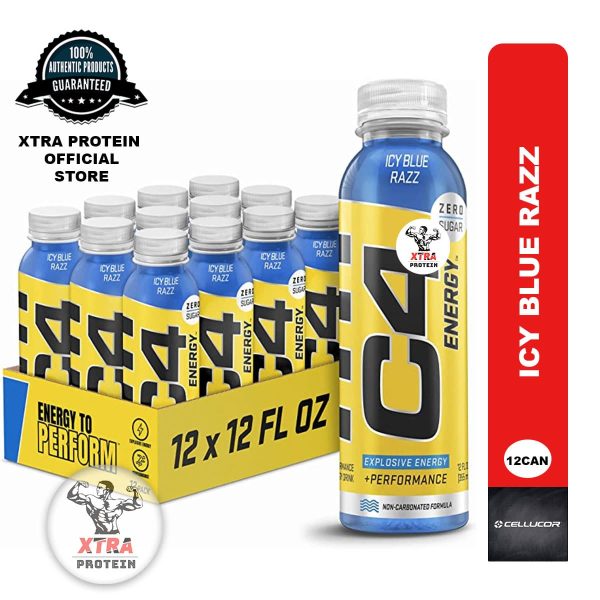 Cellucor C4 On The Go Energy Icy Blue Raz (355ml) 12 Pack