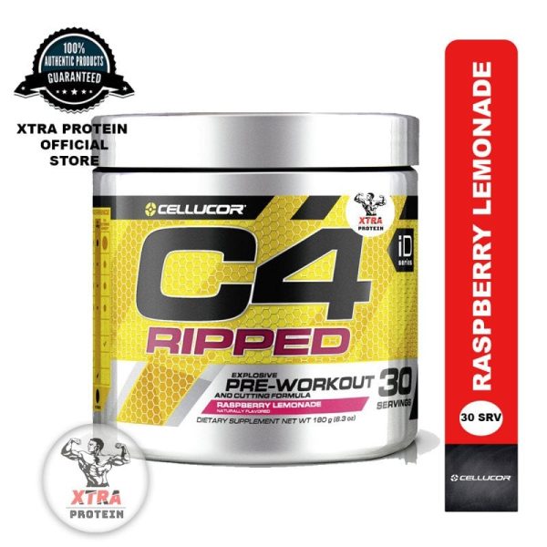 Cellucor C4 Pre Workout Ripped (30 Servings) - Raspberry Lemonade