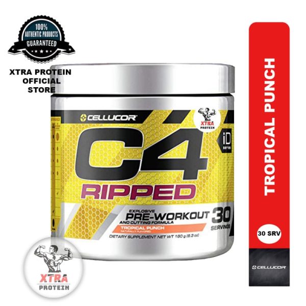 Cellucor C4 Pre Workout Ripped (30 Servings) - Tropical Punch