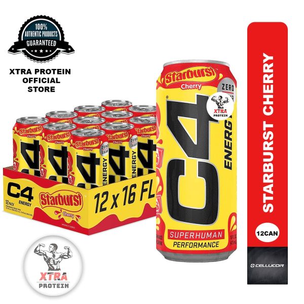 Cellucor C4 Sugar-Free Energy Cherry Starburst (473ml) 12 Pack