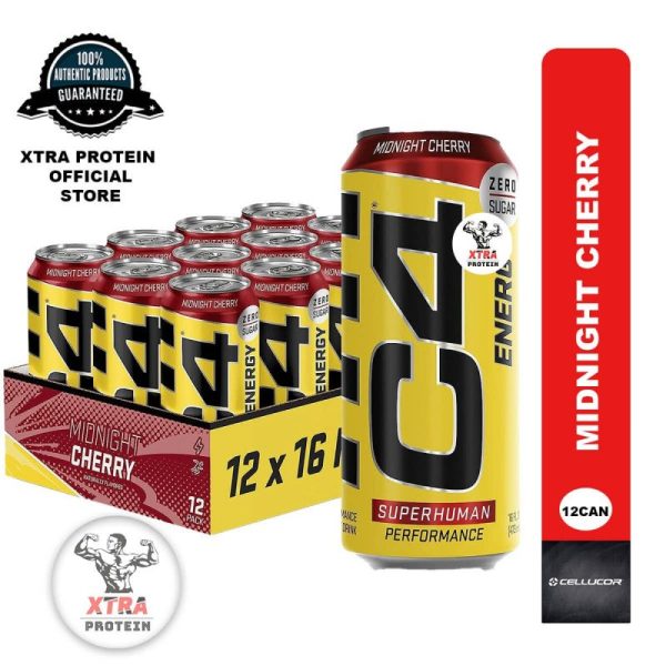 Cellucor C4 Sugar-Free Energy Midnight Cherry (473ml) 12 Pack