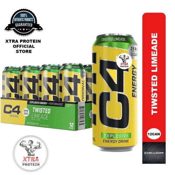 Cellucor C4 Sugar-Free Energy Twisted Limeade (473ml) 12 Pack