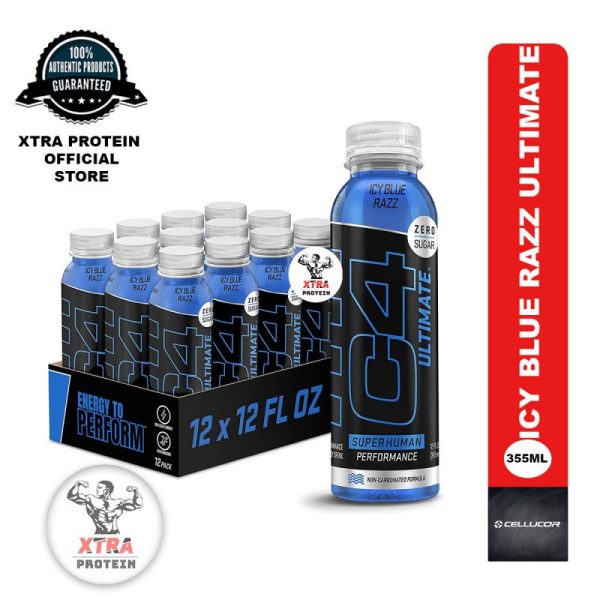 Cellucor C4 Ultimate On The Go Icy Blue Razz (355ml) 12 Pack