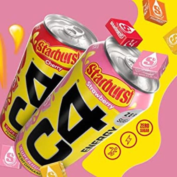 Cellucor C4 Sugar-Free Energy Cherry Starburst (473ml) 12 Pack - Image 2