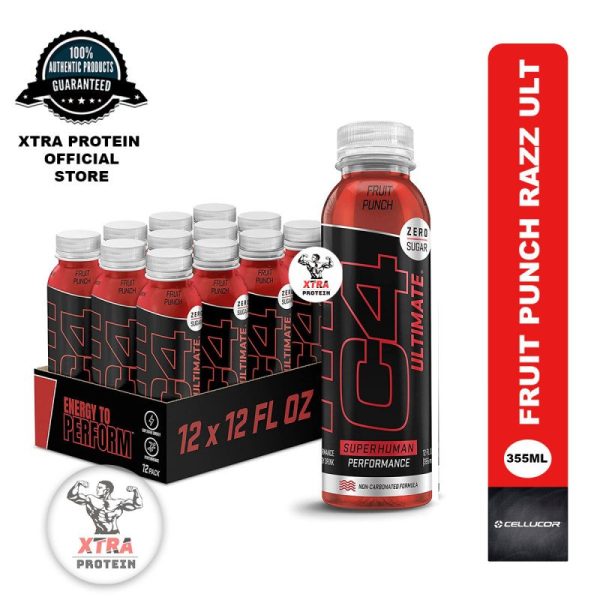 Cellucor C4 Sugar-Free Ultimate On The Go Fruit Punch (355ml) 12 Pack