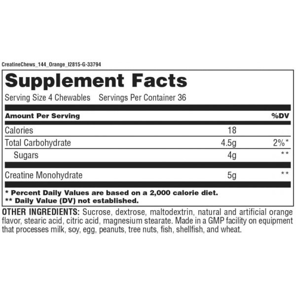 Universal Creatine Chews (144 Pack) Orange