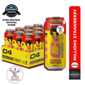 Cellucor C4 Sugar-Free Energy Millions Strawberry (473ml) 12 Pack