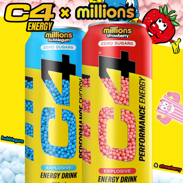 Cellucor C4 Sugar-Free Energy Millions Strawberry (473ml) 12 Pack