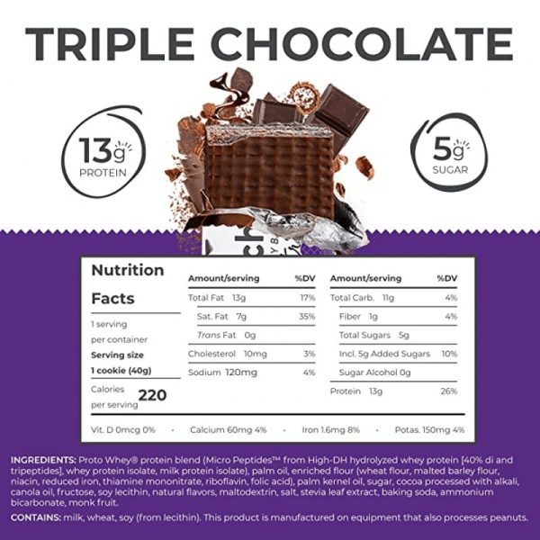 Power Crunch Protein Wafer Triple Chocolate (40g) 12 Pack - Image 2